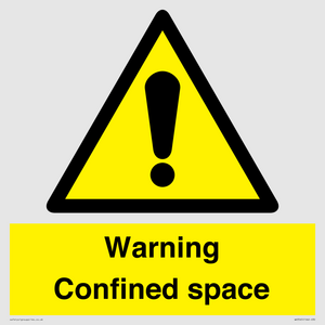 Warning Confined space